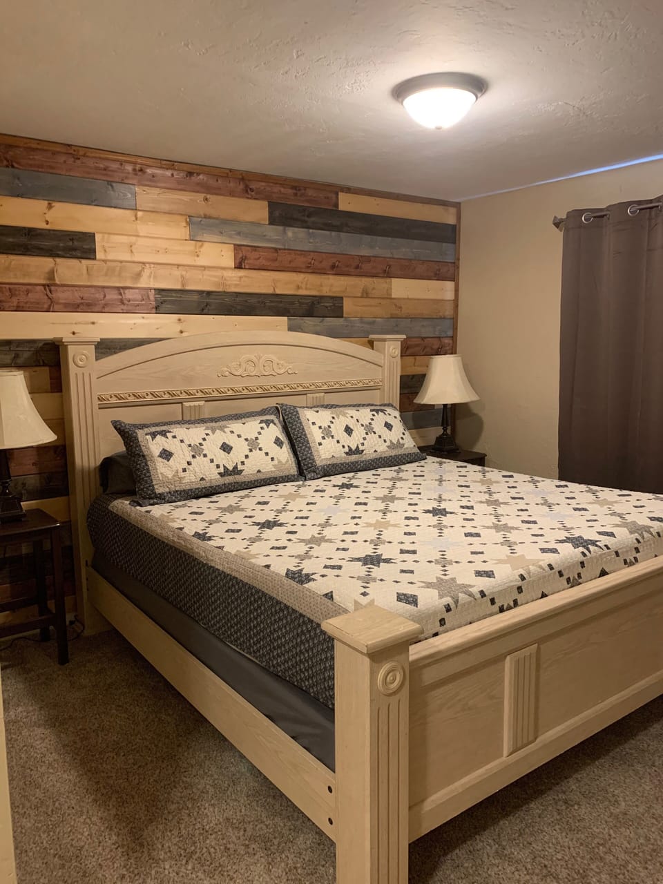 Master bedroom with full walk in closet