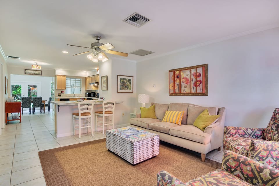 Relax in the comfortable Living Room