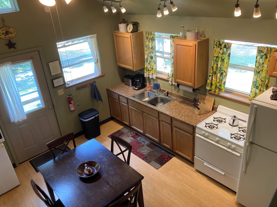 Kitchen view from the loft.