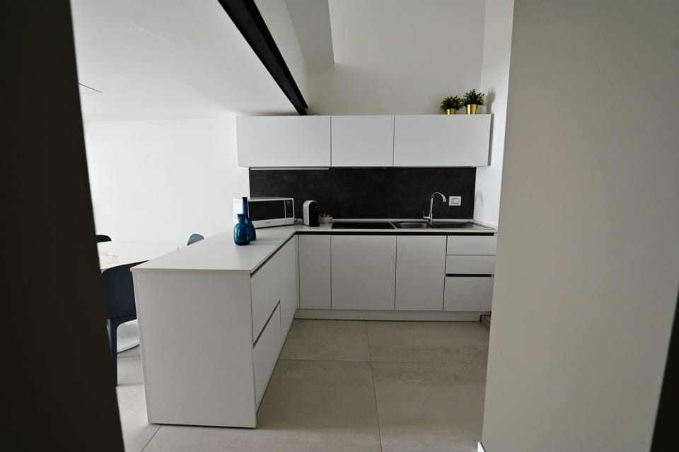 Deluxe Suite | Private kitchen | Fridge, microwave, stovetop, espresso maker