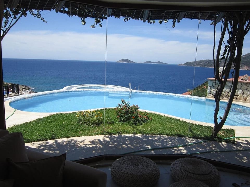Villa Gin & Tonic - View out to sea from the sofas