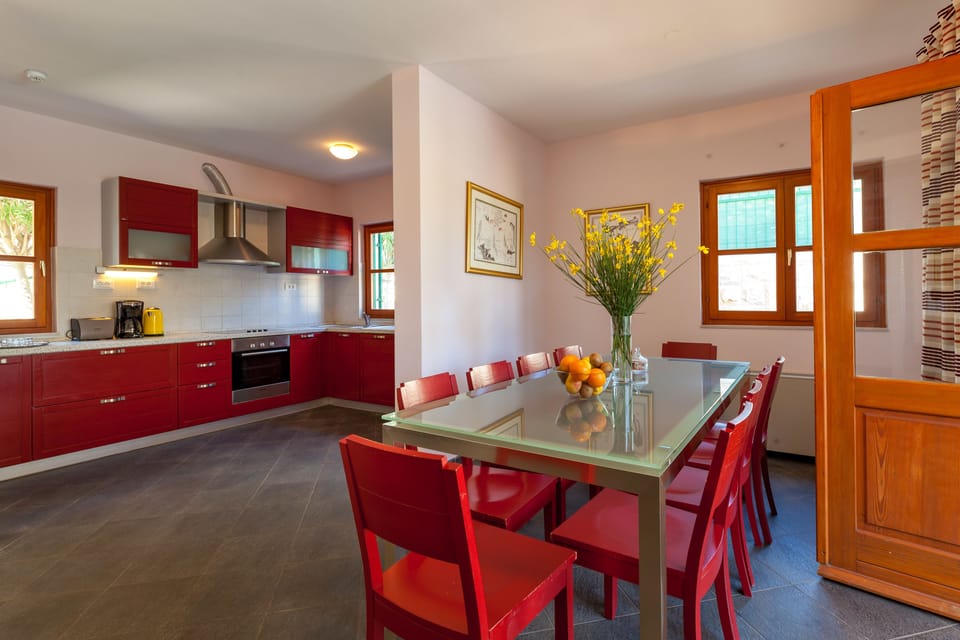 Villa, 4 Bedrooms, Terrace, Sea View | Private kitchen | Coffee/tea maker, fridge, microwave, dishwasher