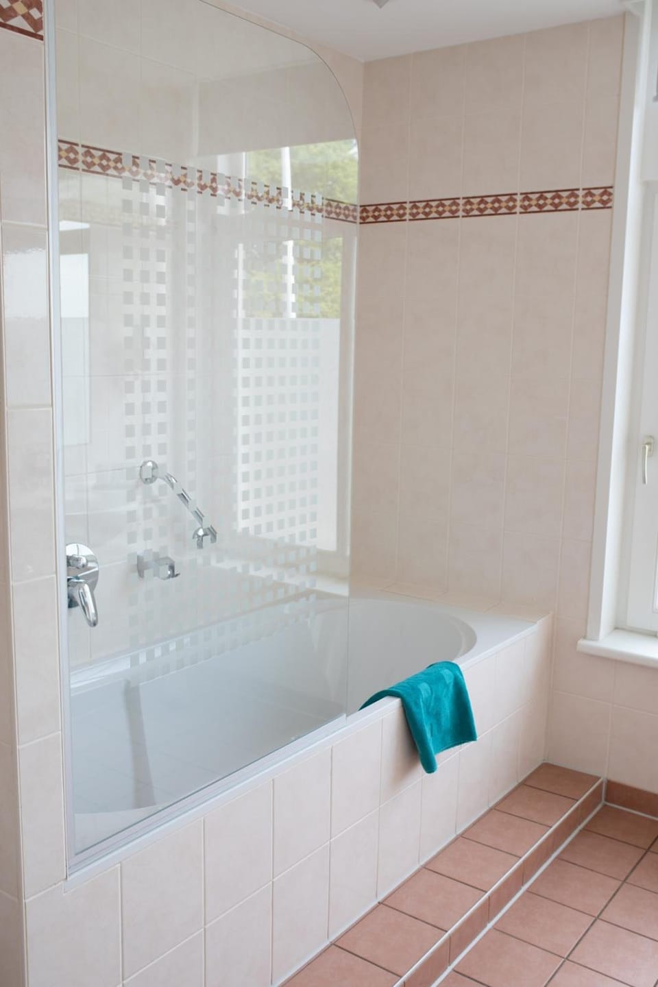 Hair dryer, bathrobes, towels, soap