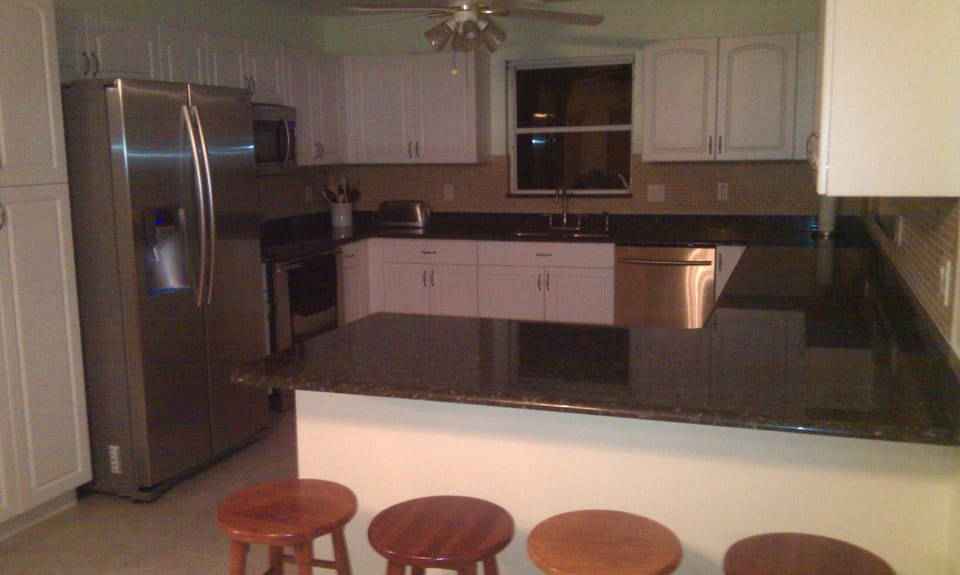 Breakfast nook and kitchen