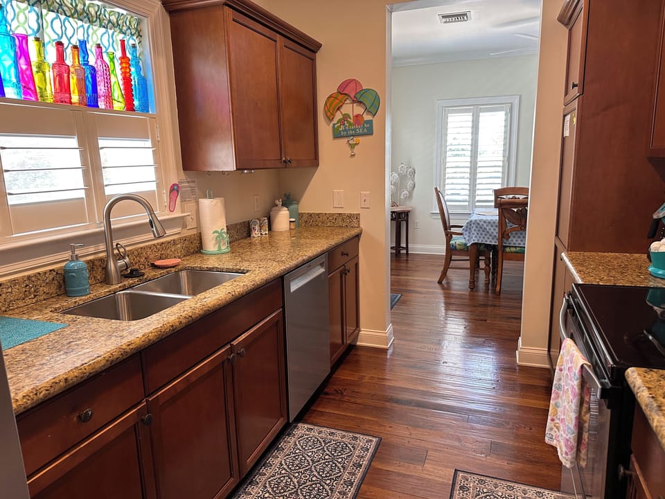 Fully stocked kitchen