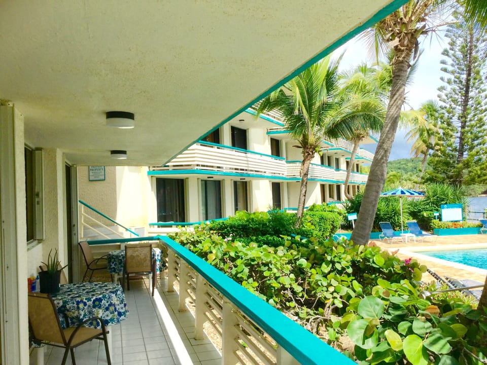 HUGE 30 foot patio is a highlight of the unit. Patio is shaded all afternoon.