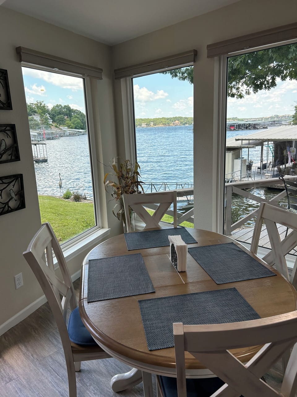 The view from the kitchen table.