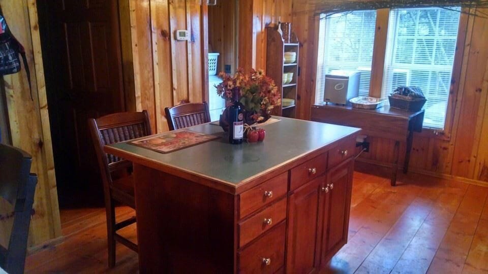Open kitchen area.