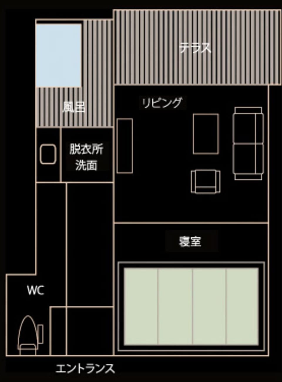 Annex Premium Suite with Private Semi-Open-air Bath, ROKUJUBO, -KATSURA- | Floor plan