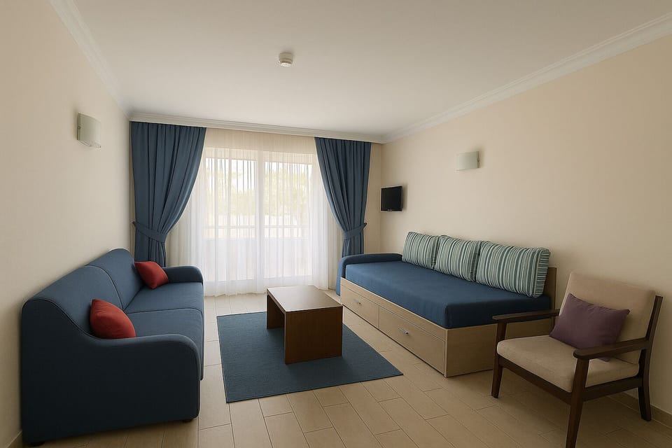 Suite, 1 Bedroom | Living area