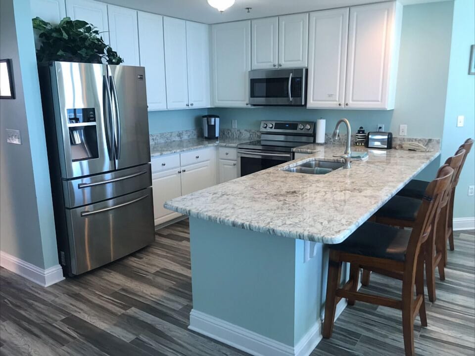 Kitchen with all new stainless appliances