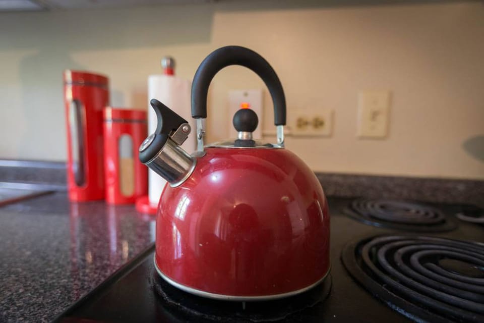 Business Apartment, Courtyard View | Private kitchen | Full-size fridge, microwave, oven, stovetop