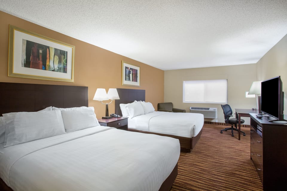 Egyptian cotton sheets, premium bedding, desk, laptop workspace