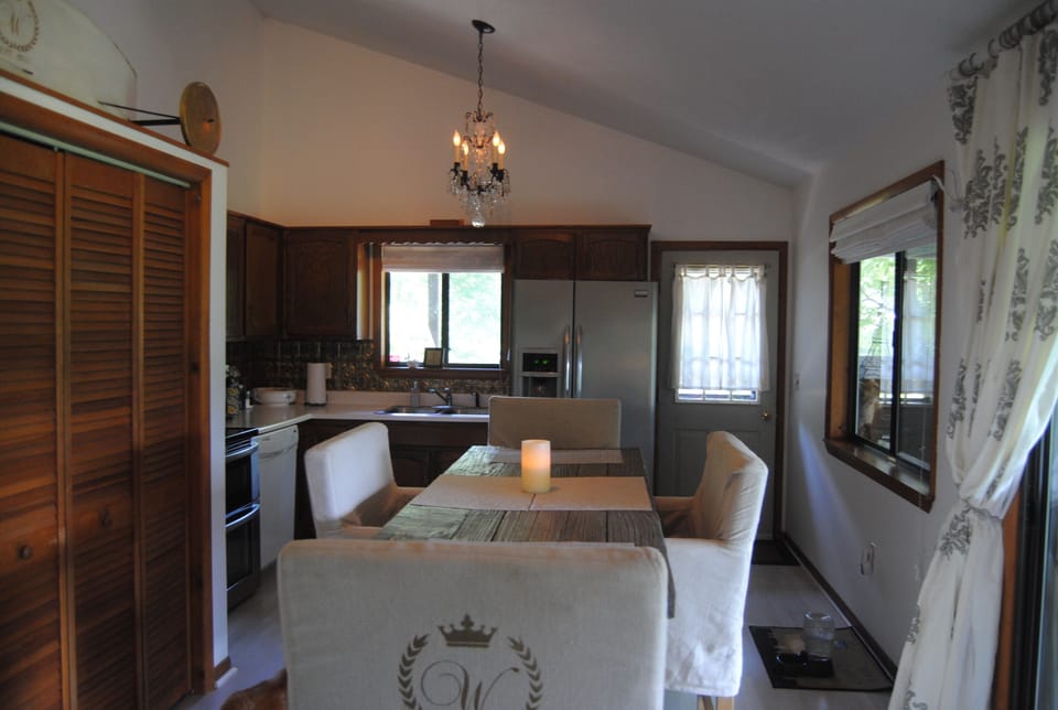 Dining room facing West and entrance