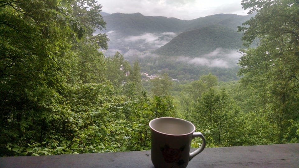 A cup of Joe with a view