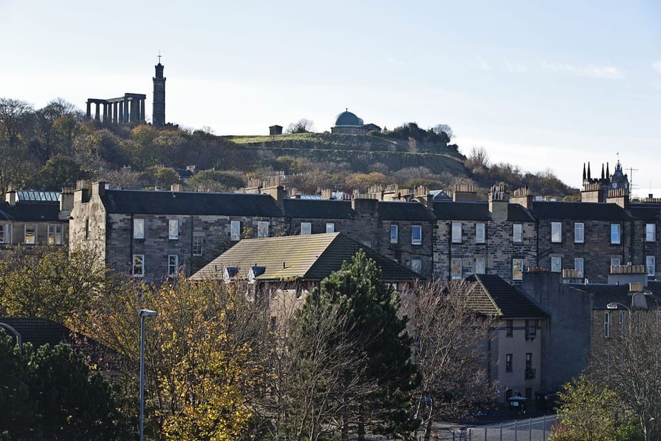VIEW FROM FRONT OF THE BLOCK OF CALTON HILL