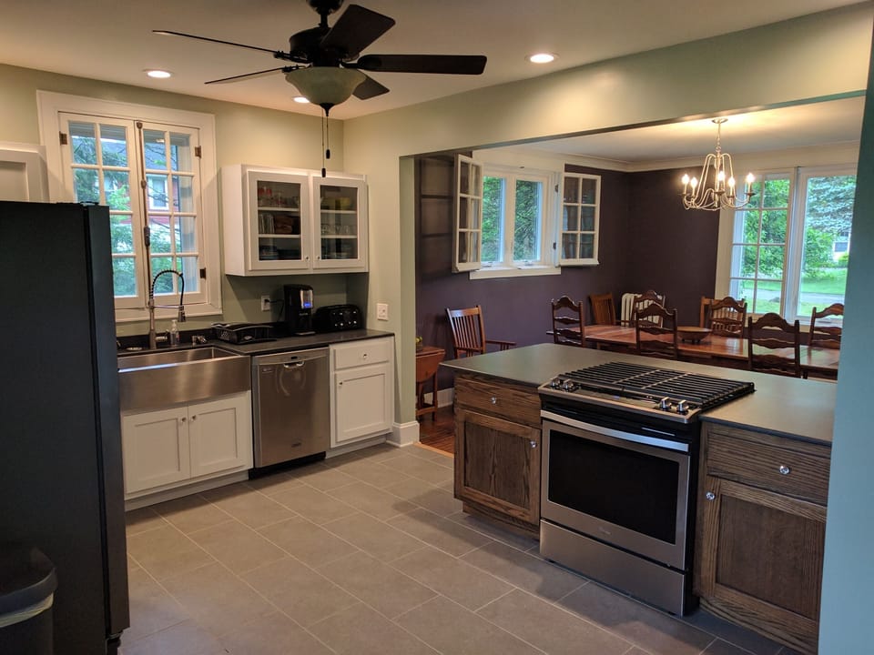kitchen with island