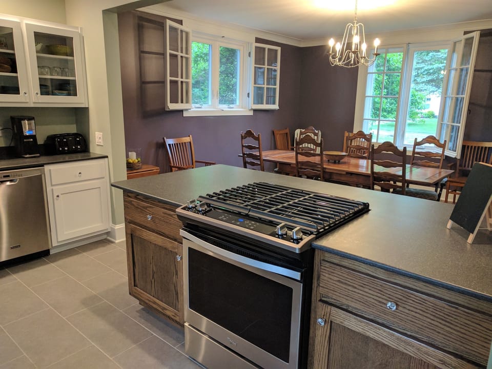 kitchen looking into dining room