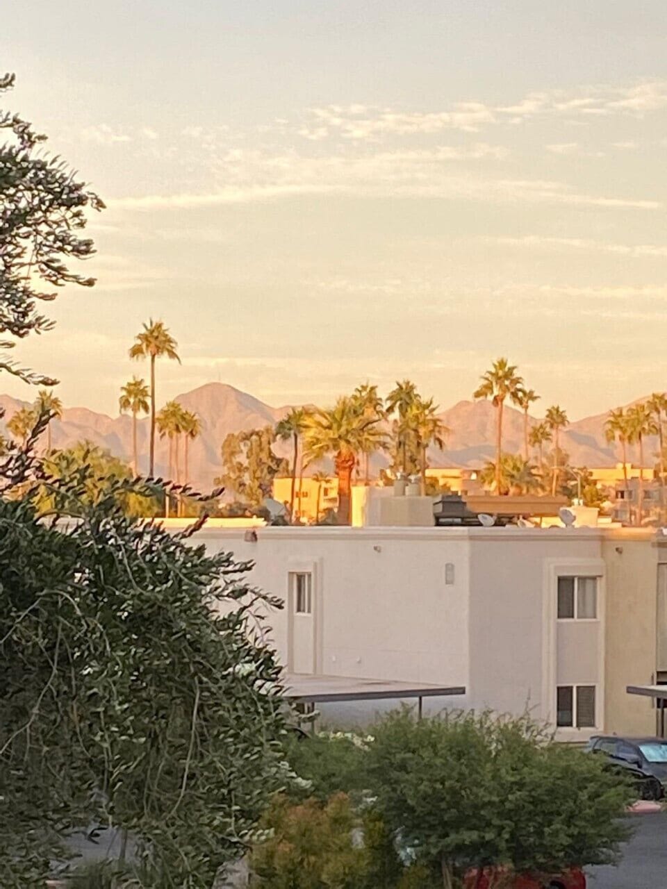 Sunrise and sunsets are sensational from the balcony..#nofilter