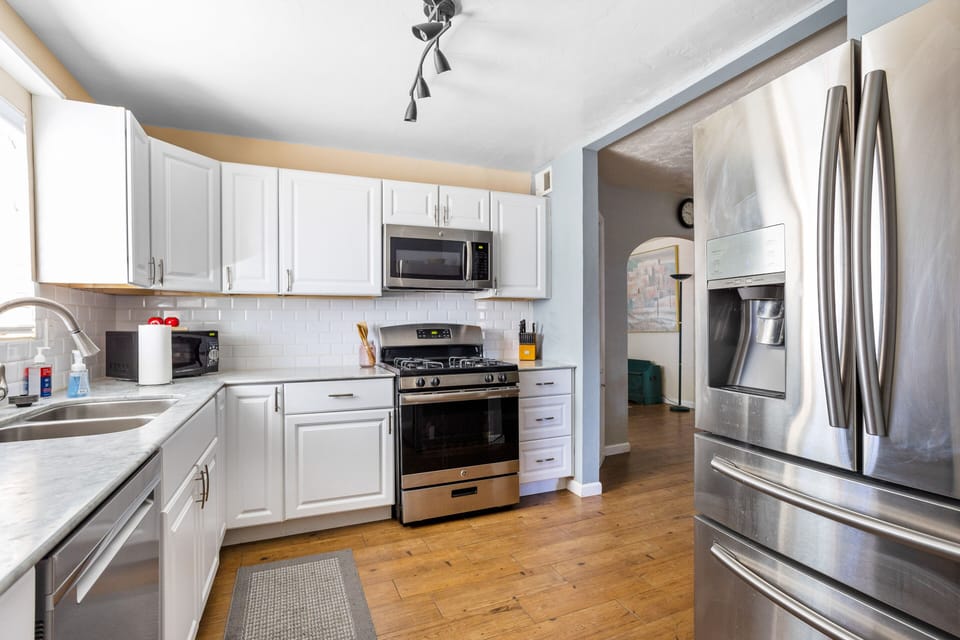 Fully Stocked kitchen, with all the amenities for a long or short stay!!
