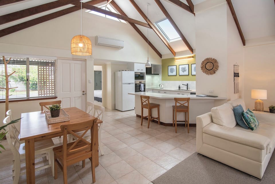 A newly installed sky light makes the villa spacious and bright.