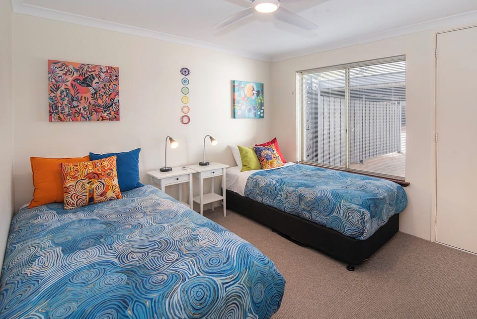 The third bedroom has 2 king singles, perfect for families and small groups.