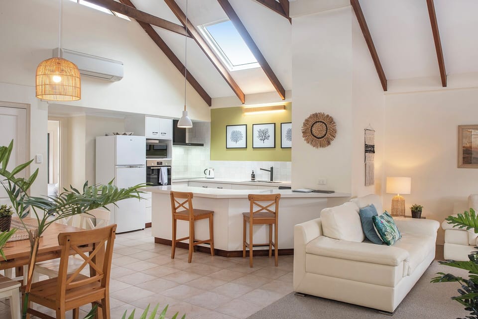The Villa is all on one level, offering accessibility to everyone.
