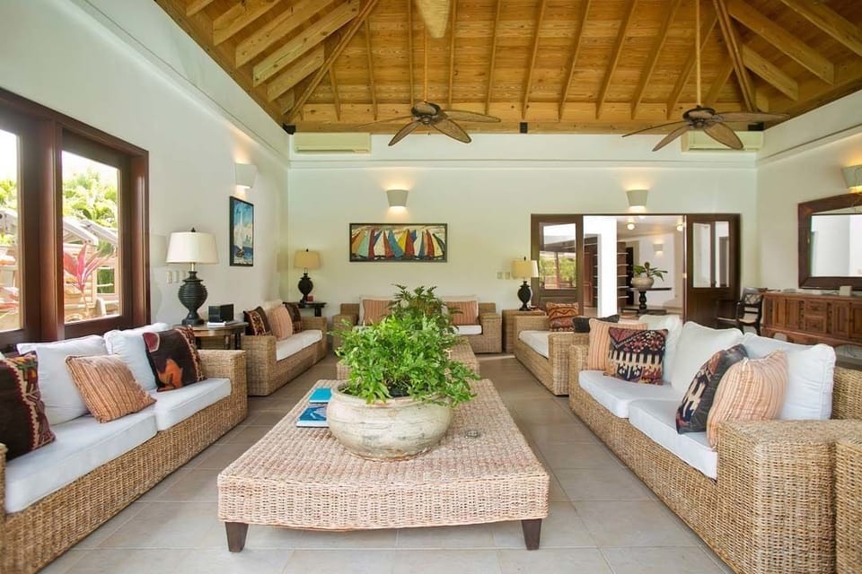 Villa, 1 King Bed, Non Smoking | Living area | LCD TV, DVD player