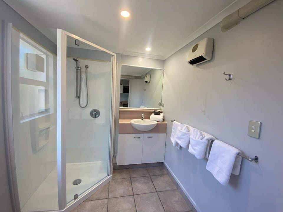 Free toiletries, hair dryer, towels