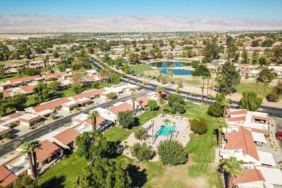 Areal view of closest pool and spa, just across the street!