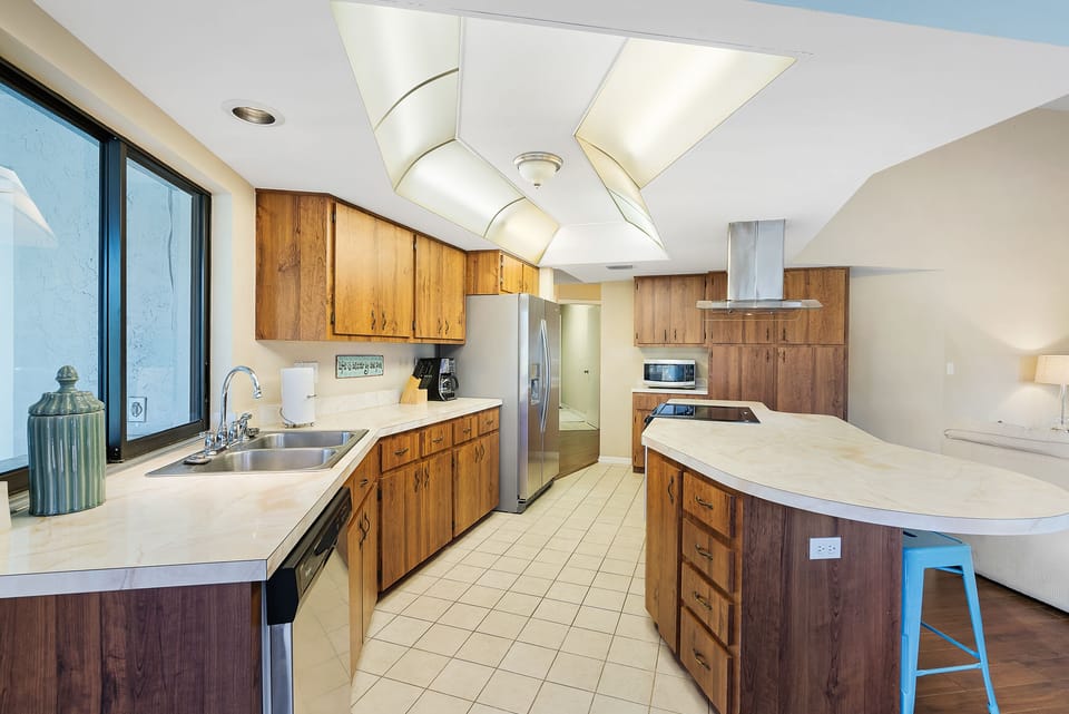 Kitchen with Pass-Through Window