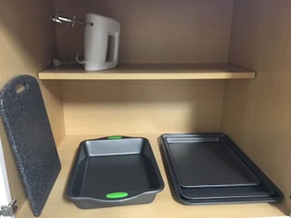 Fully stocked kitchen