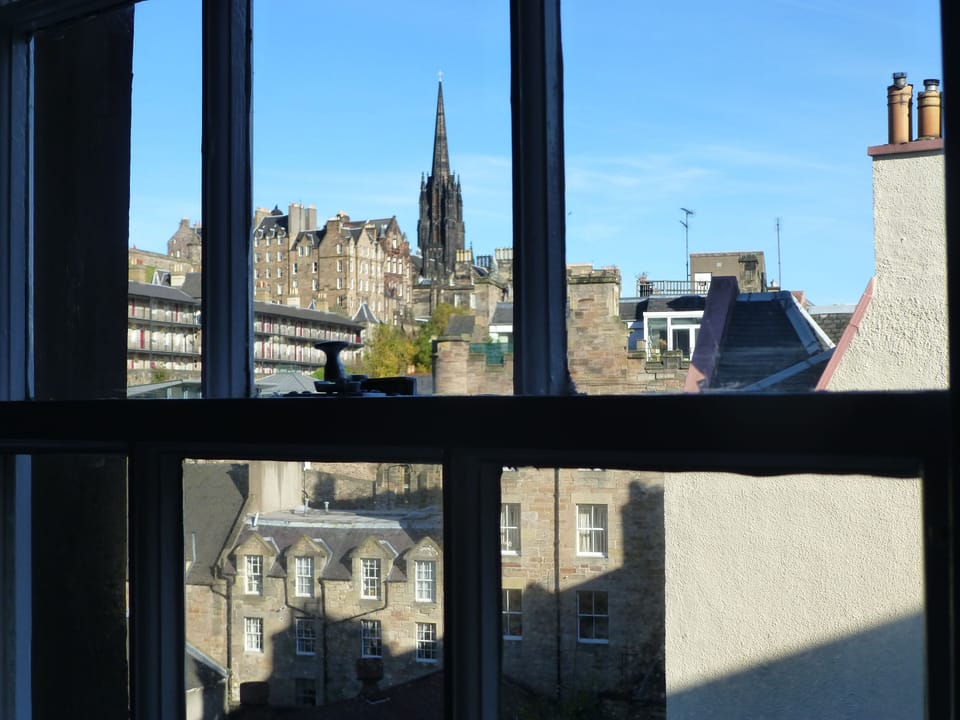 View to the Esplanade of the Castle and the top of the Royal Mile
