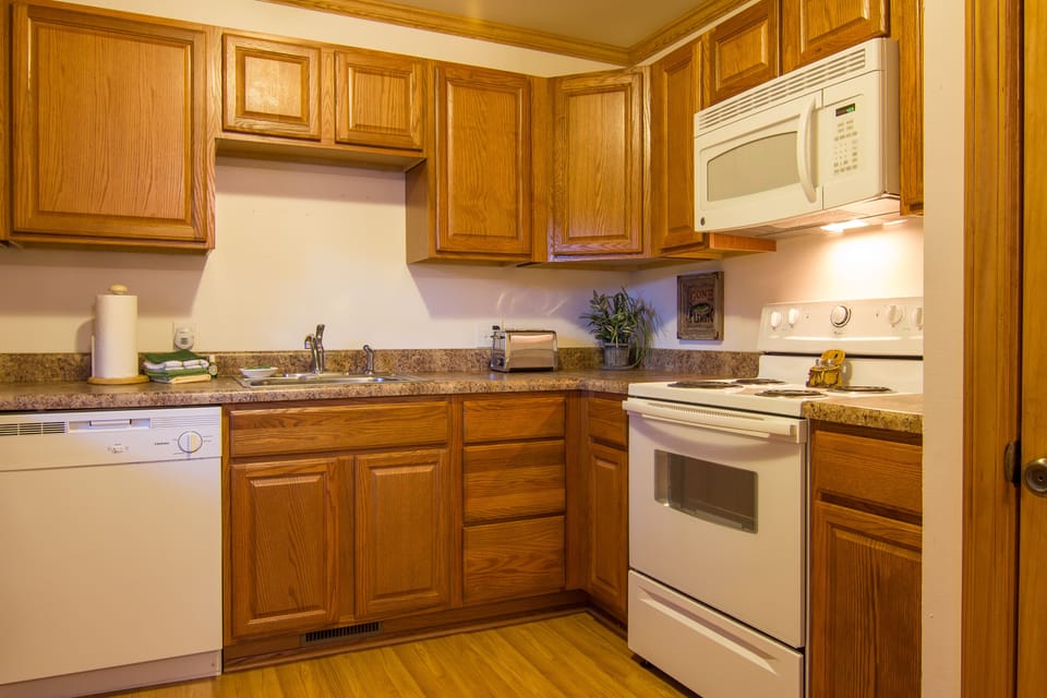 Kitchen Stocked With Salt, Pepper, Seasonings, Coffee Filters, & Sugar Packets