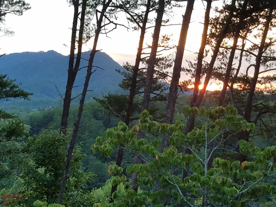Summer sunset from deck