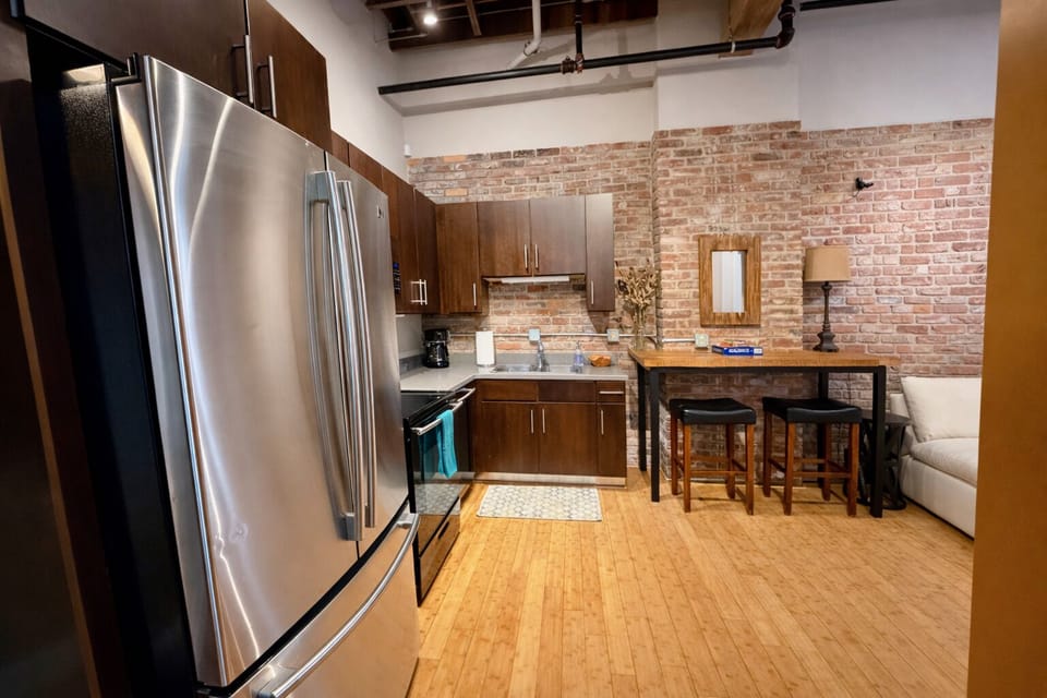 Full kitchen with standard drip coffee maker