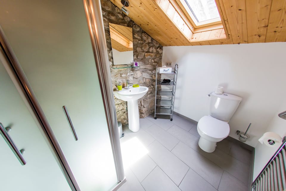 Traditional Double Room, 1 King Bed, River View (Les Nids des Oiseaux ) | Bathroom | Shower, free toiletries, hair dryer, bathrobes