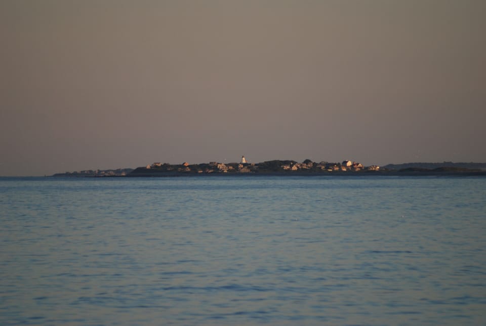 Looking south towards Gurnet Point, Saquish Neck, Plymouth (zoom lens)