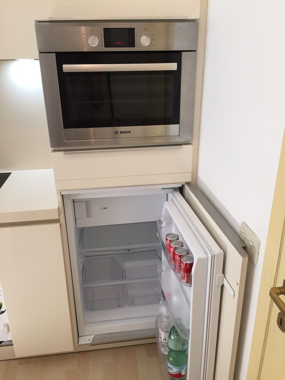 Open view of refrigerator