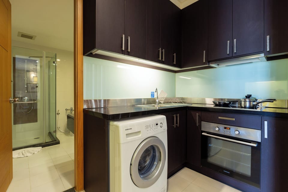 Two Bedroom Suite | Private kitchen | Coffee/tea maker, full-size fridge, microwave, stovetop