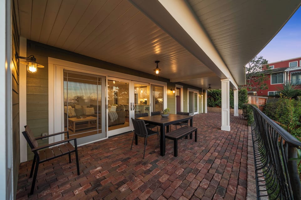 Outdoor dining area