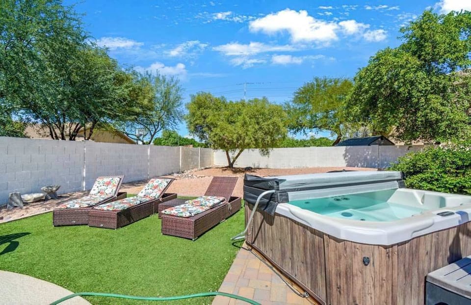 Backyard Hot tub
