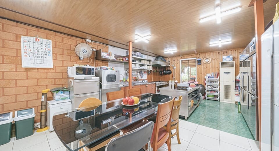 Fridge, electric kettle