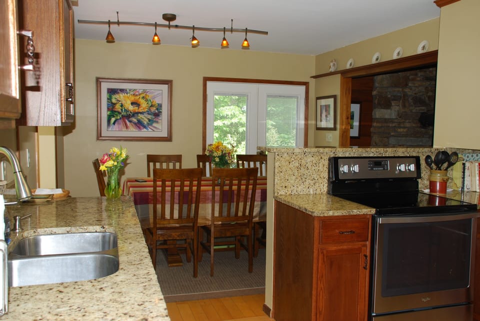 Kitchen and dining area