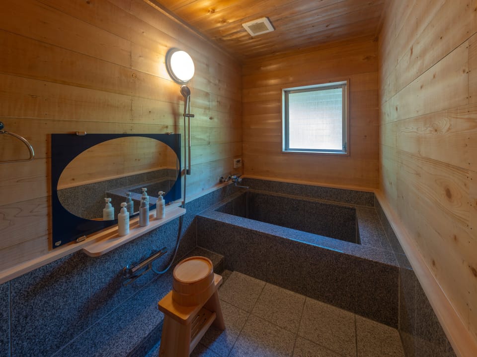 Traditional Japanese Style Room-Private Villa (Garyu), Non Smoking | Bathroom | Separate tub and shower, deep soaking tub, free toiletries, hair dryer