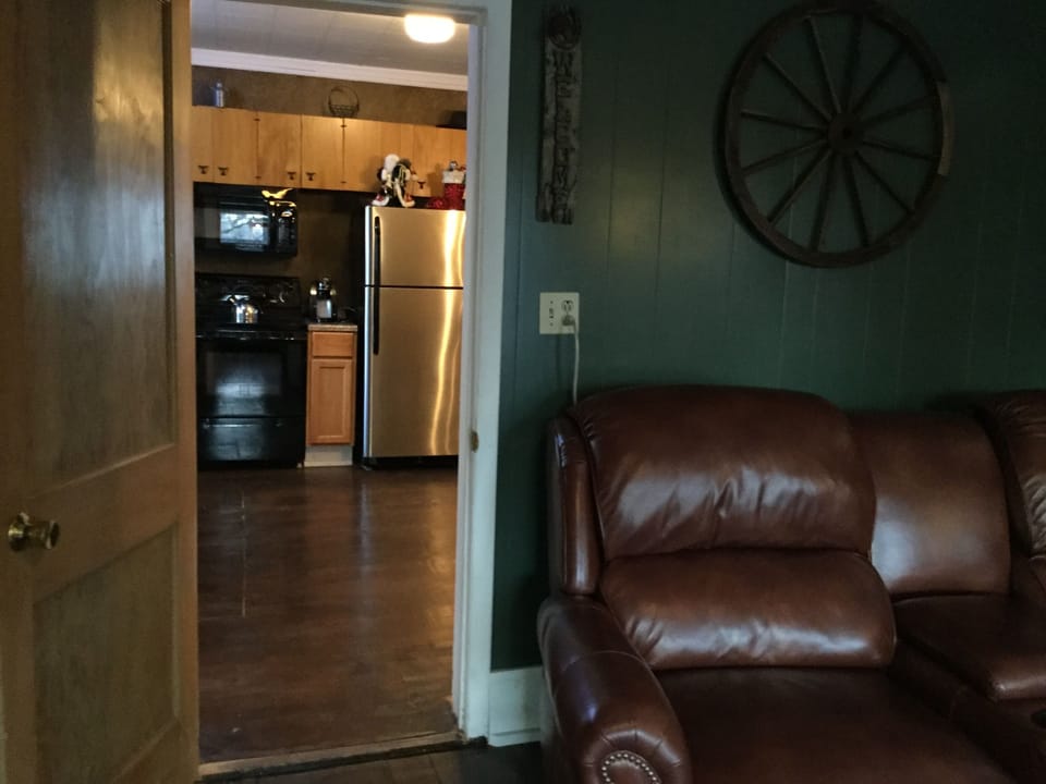 family room looking into kitchen
