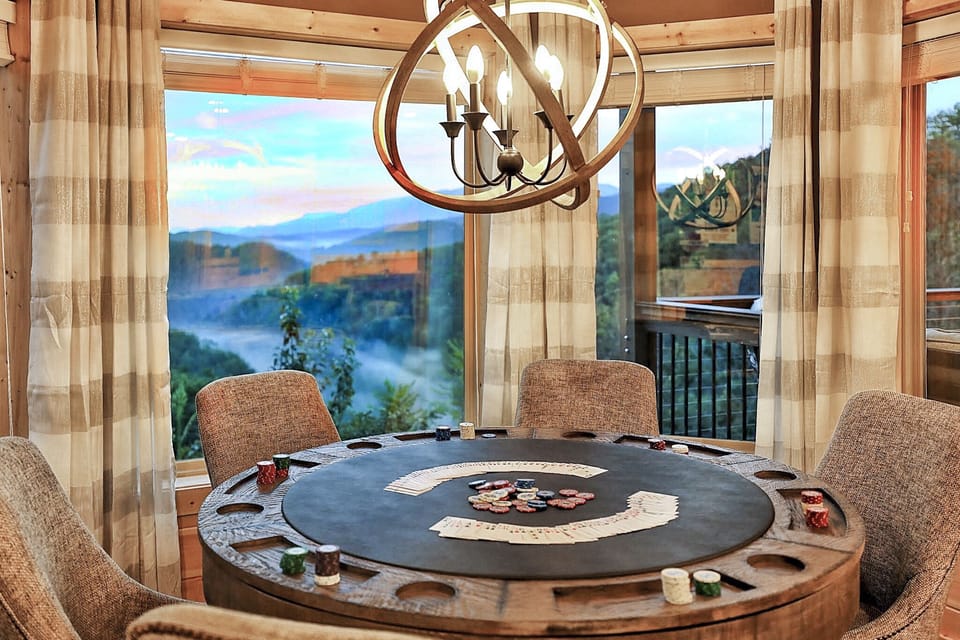 Play cards with the view as your backdrop!