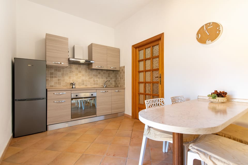 Apartment | Private kitchen | Espresso maker, mini-fridge