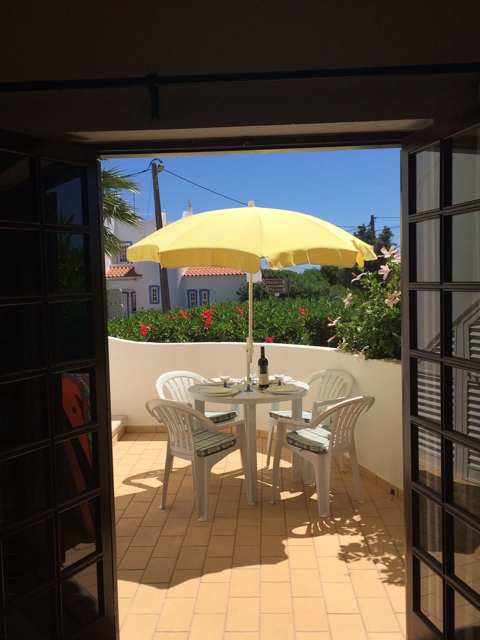 Patio doors lead onto spacious patio