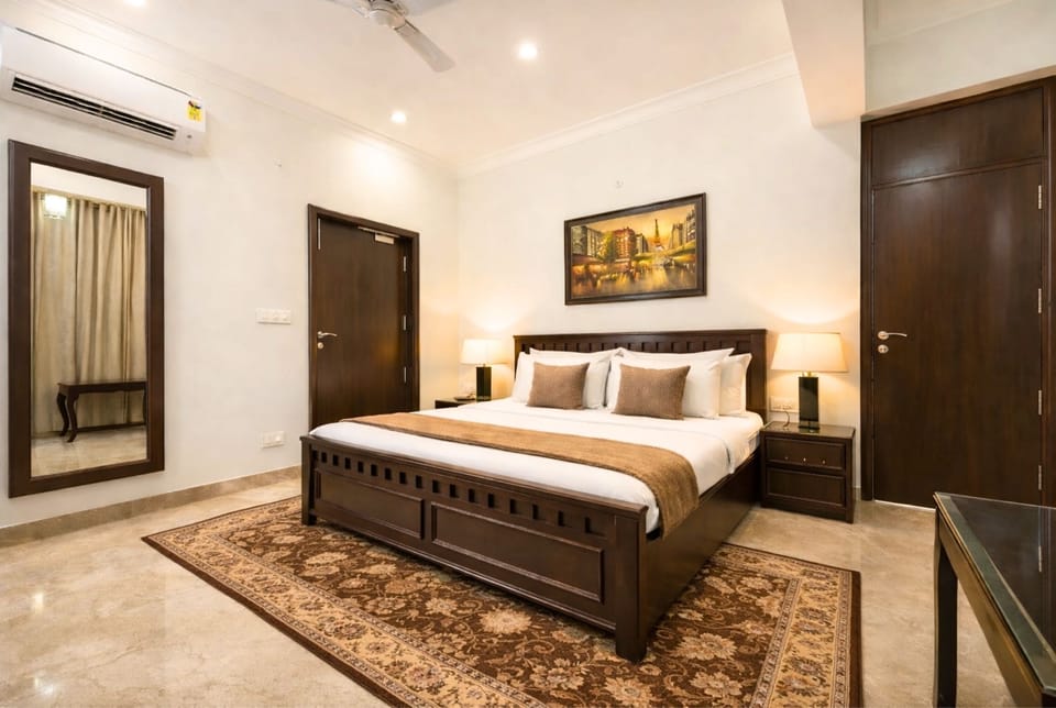 Executive Double Room, 1 Bedroom, Private Bathroom, Garden View | 2 bedrooms, in-room safe, individually decorated, individually furnished